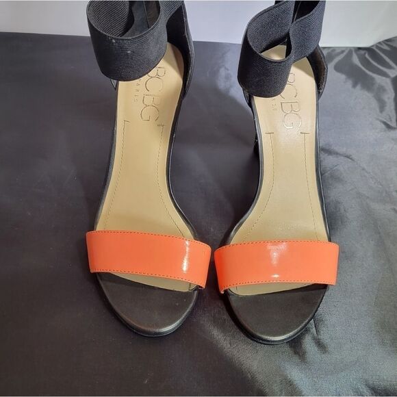 BCBG PARIS ANKLE STRAP OPEN TOES HIGH HEEL STILETTOS PUMP SANDAL - Picture 5 of 15